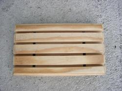 Beveled Pine Soap Dish - Slotted