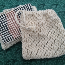 Natural Cotton Soap Bag